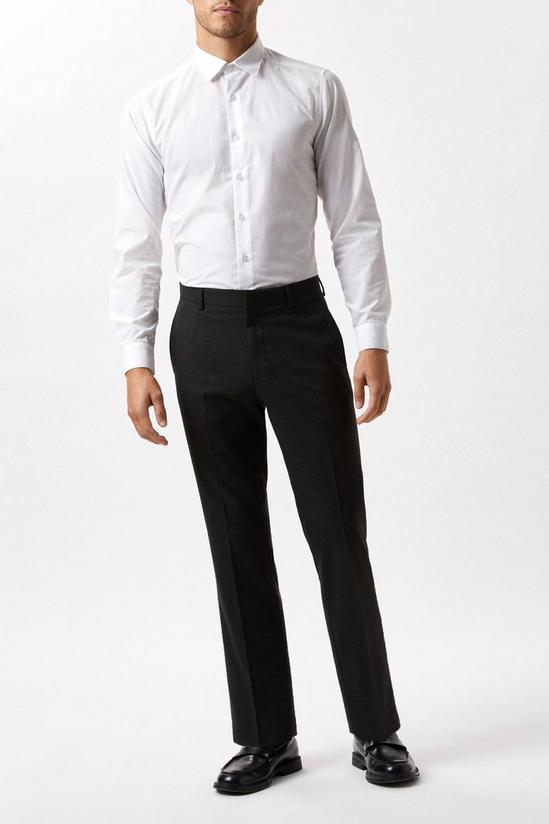 Burton Slim Fit Charcoal Essential Suit Trousers 2