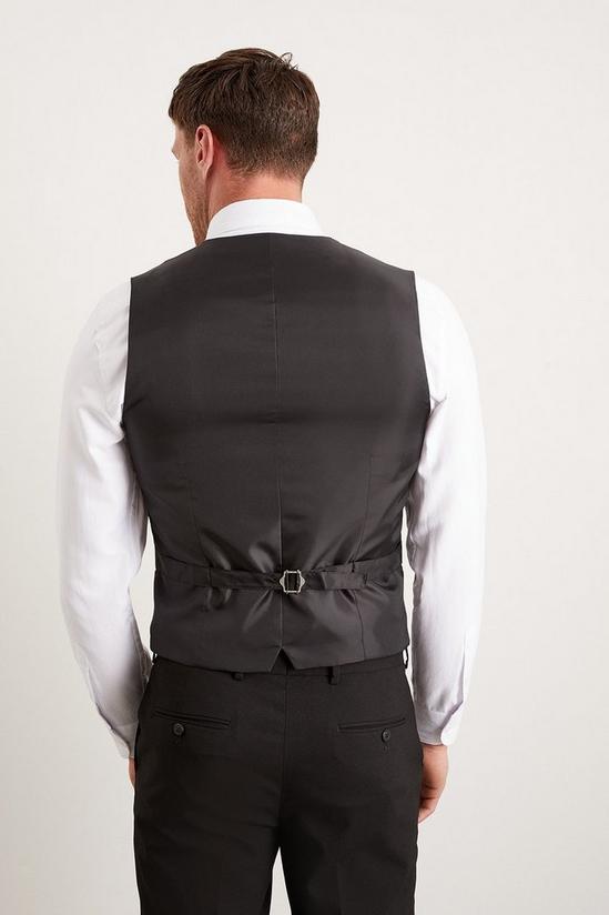 Burton Slim Fit Black Essential Waistcoat 3