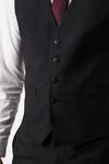 Burton Tailored Fit Charcoal Essential Suit Waistcoat thumbnail 6