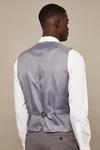 Burton Tailored Fit Light Grey Essential Suit Waistcoat thumbnail 3