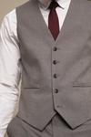 Burton Tailored Fit Light Grey Essential Suit Waistcoat thumbnail 5