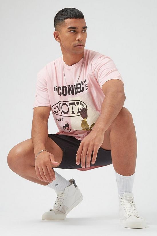 Burton Pink Oversized Connect Graphic T-shirt 1