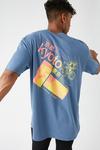 Burton Relaxed Fit Blue Kyoto Graphic T-shirt thumbnail 1