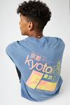 Burton Relaxed Fit Blue Kyoto Graphic T-shirt thumbnail 4