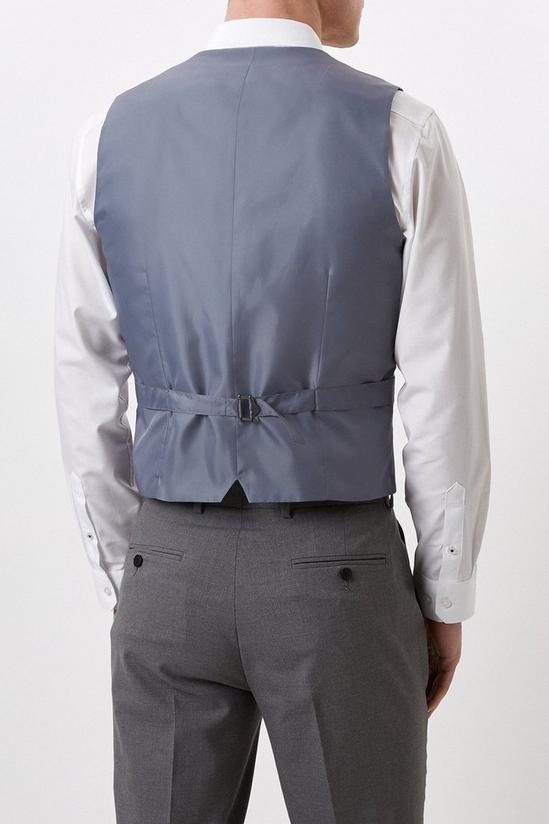 Burton Slim Fit Light Grey Essential Waistcoat 3