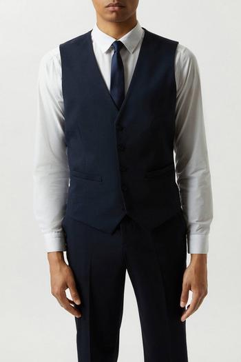 Related Product Slim Fit Navy Essential Waistcoat