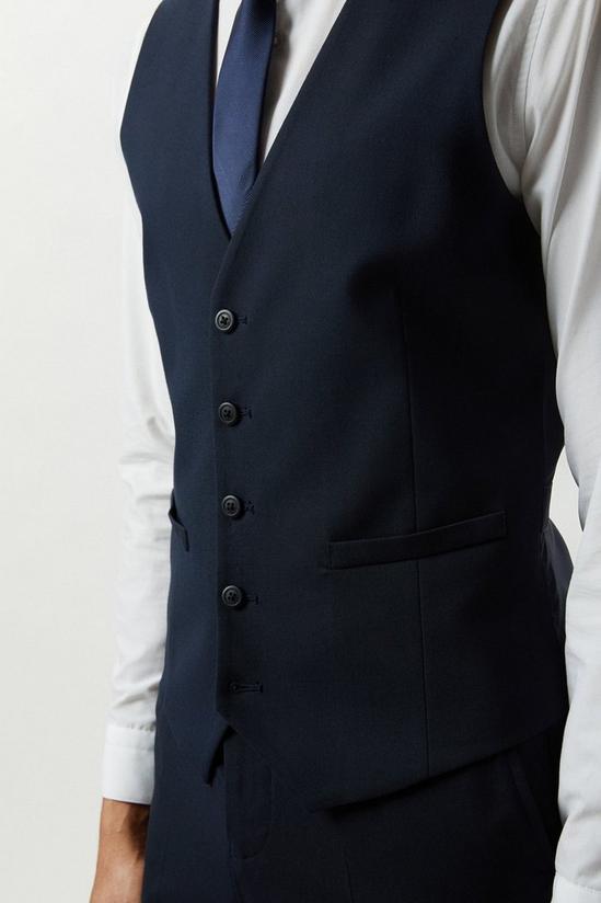 Burton Slim Fit Navy Essential Waistcoat 4