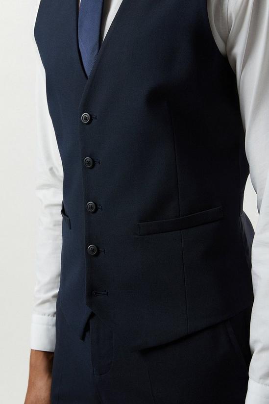 Burton Slim Fit Navy Essential Waistcoat 6