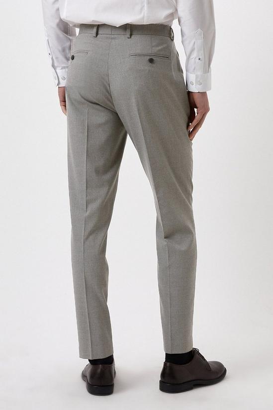 Burton Slim Fit Light Grey Essential Suit Trousers 3