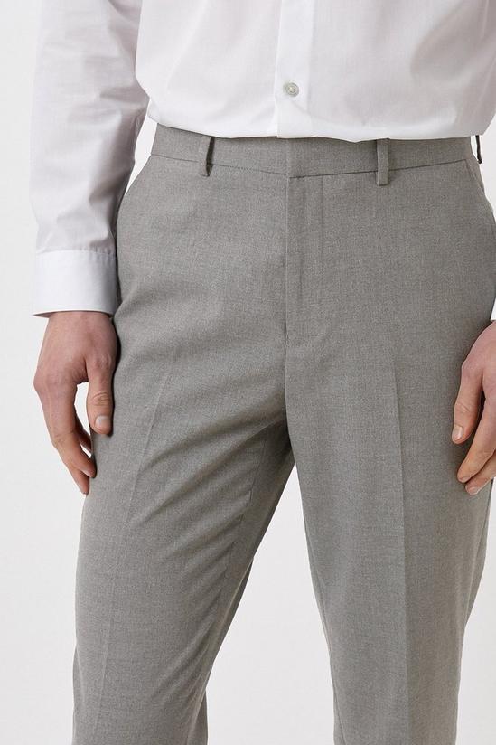 Burton Slim Fit Light Grey Essential Suit Trousers 4