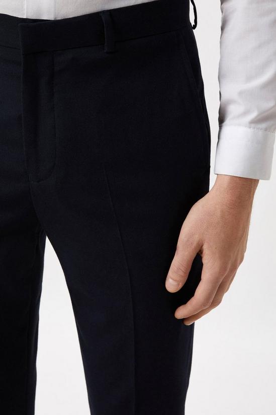 Burton Tailored Fit Navy Essential Suit Trousers 4