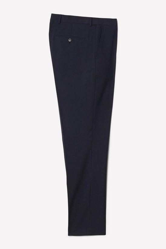 Burton Tailored Fit Navy Essential Suit Trousers 5