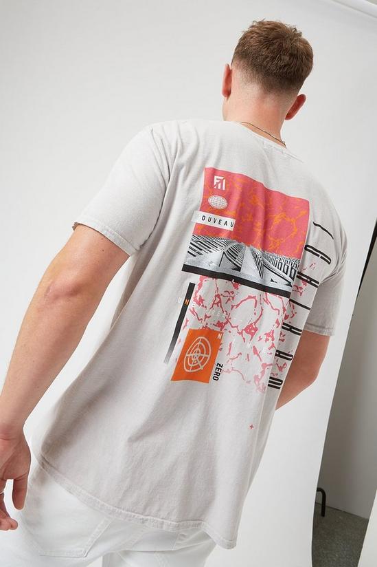 Burton Grey Global Front And Back Graphic T-shirt 3