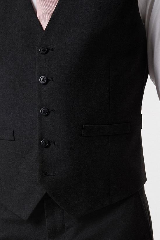 Burton Slim Fit Charcoal Essential Waistcoat 4