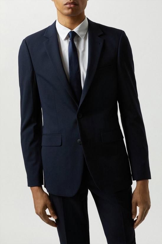 Burton Slim Fit Navy Essential Suit Jacket 2