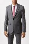 Burton Slim Fit Light Grey Essential Suit Jacket thumbnail 2