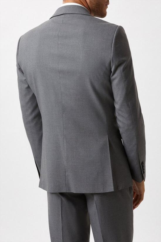 Burton Slim Fit Light Grey Essential Suit Jacket 3