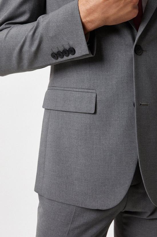 Burton Slim Fit Light Grey Essential Suit Jacket 4