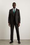 Burton Tailored Fit Charcoal Essential Suit Trousers thumbnail 1
