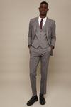 Burton Tailored Fit Light Grey Essential Suit Trousers thumbnail 1