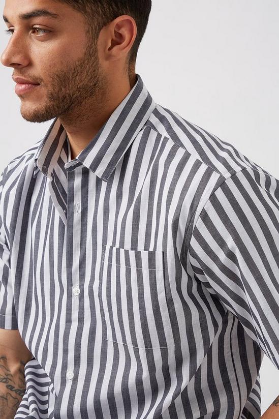 Burton Oversized Black And White Stripe Shirt 4
