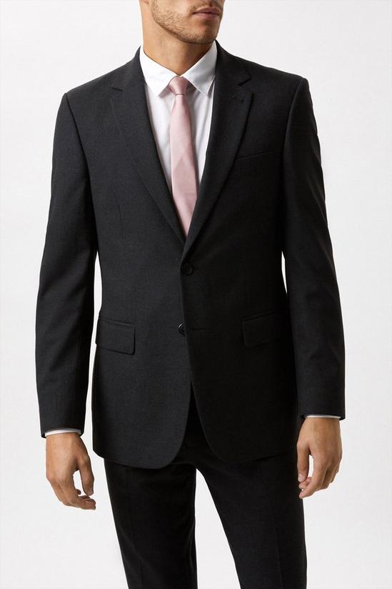 Burton Slim Fit Charcoal Essential Suit Jacket 2