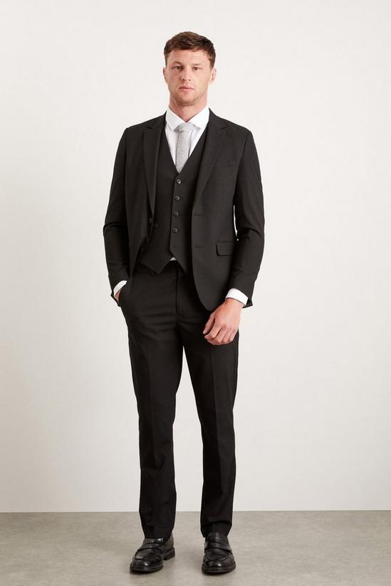 Burton Slim Fit Black Essential Suit Jacket 1
