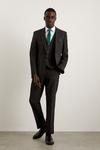 Burton Tailored Fit Charcoal Essential Suit Jacket thumbnail 1