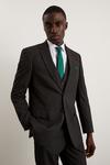 Burton Tailored Fit Charcoal Essential Suit Jacket thumbnail 2