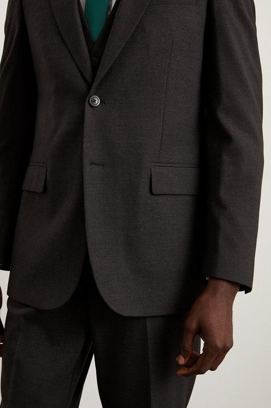 Burton Tailored Fit Charcoal Essential Suit Jacket 4