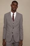 Burton Tailored Fit Light Grey Essential Suit Jacket thumbnail 4