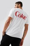 Burton White Coca Cola Ombre Logo T-shirt thumbnail 1