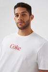 Burton White Coca Cola Ombre Logo T-shirt thumbnail 4