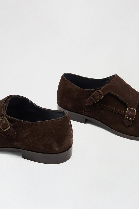 Burton 1904 Brown Suede Monk Shoes 3