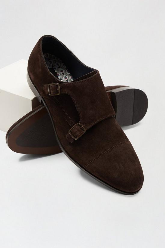 Burton 1904 Brown Suede Monk Shoes 4