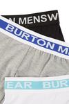 Burton 3 Pack Monochrome Stripe Waistband Trunks thumbnail 3