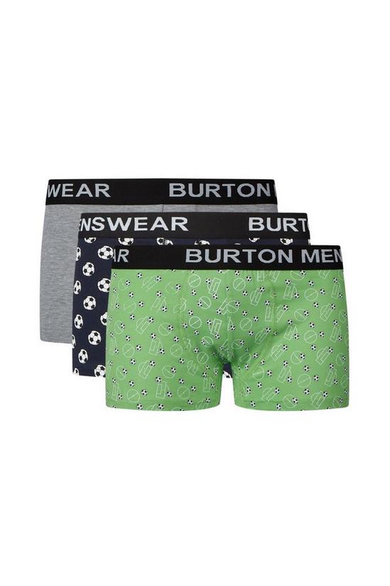 Burton 3 Pack Coloured Football Hipster Trunks 1
