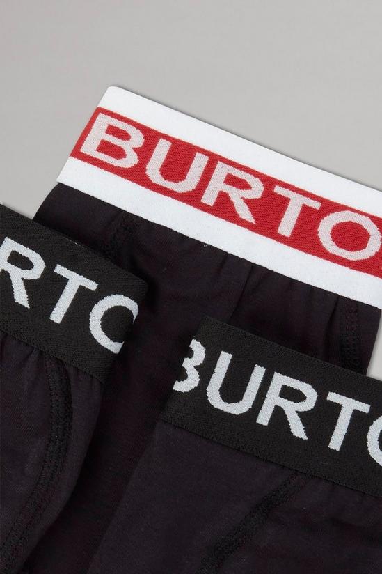 Burton 3 Pack Coloured Waistband Trunks 2