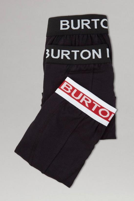 Burton 3 Pack Coloured Waistband Trunks 3