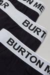 Burton 3 Pack Black Trunks With White Waistband thumbnail 2