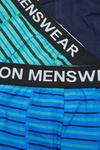 Burton 3 Pack Grey And Blue Double Stripe Trunks thumbnail 3