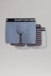 Burton 3 Pack Varied Stripe Hipster Trunks thumbnail 1