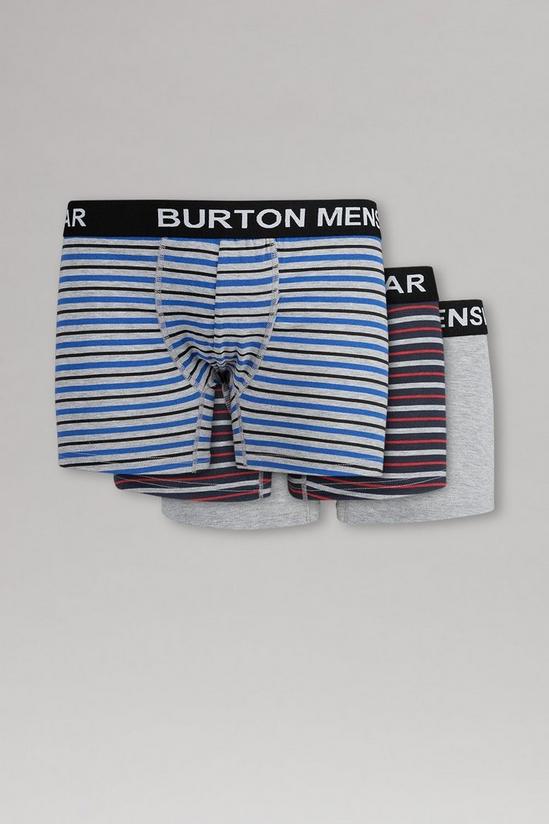 Burton 3 Pack Varied Stripe Hipster Trunks 1