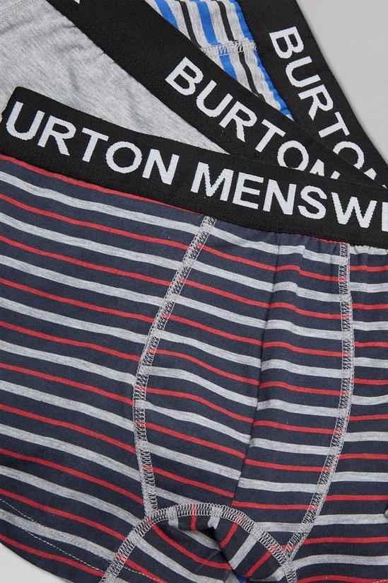 Burton 3 Pack Varied Stripe Hipster Trunks 2