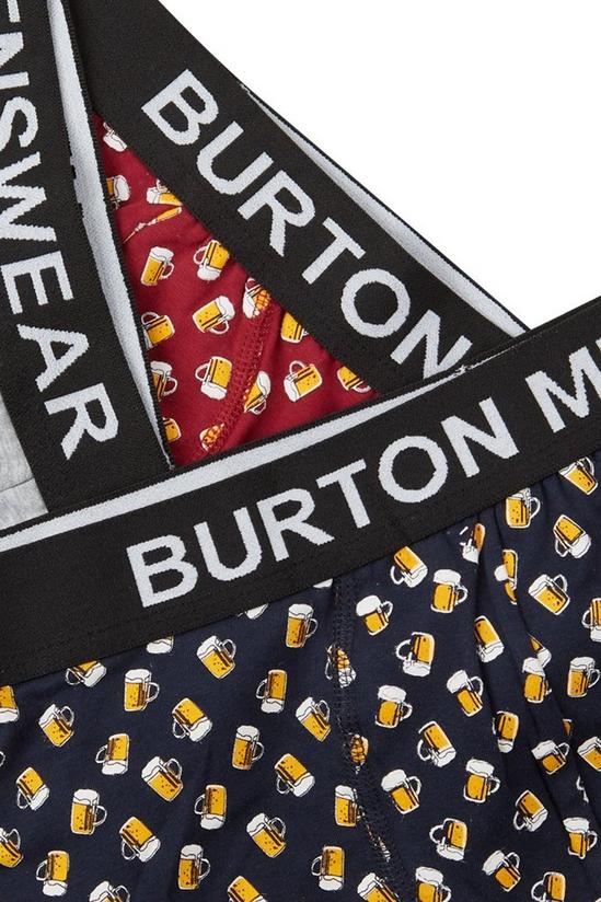 Burton 3 Pack Coloured Beer Hipster Trunks 2