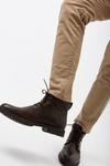 Burton Brown Leather Look Worker Boots thumbnail 3