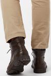 Burton Brown Leather Look Worker Boots thumbnail 4