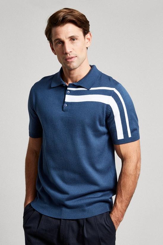 Burton Chest Stripe Polo Shirt 1