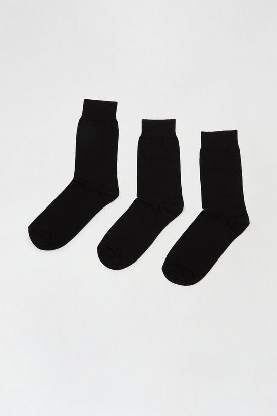 Burton 3 Pack Plain Crew Socks 1