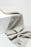 Burton 1904 Grey Wool Blend Scarf With Cashmere thumbnail 4